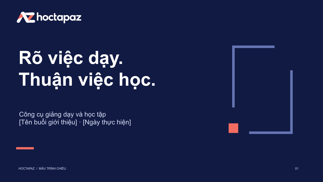 Mẫu trình chiếu HoctapAZ