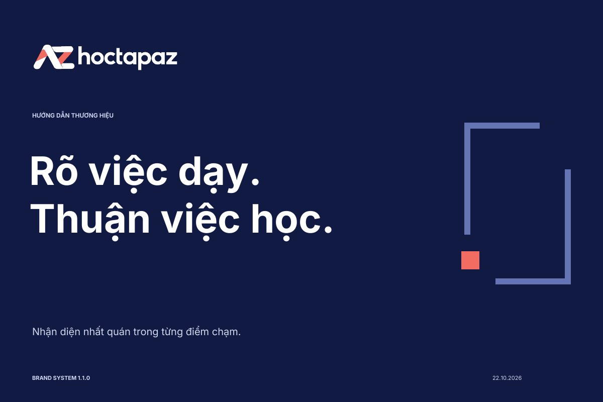 Bìa hướng dẫn thương hiệu HoctapAZ
